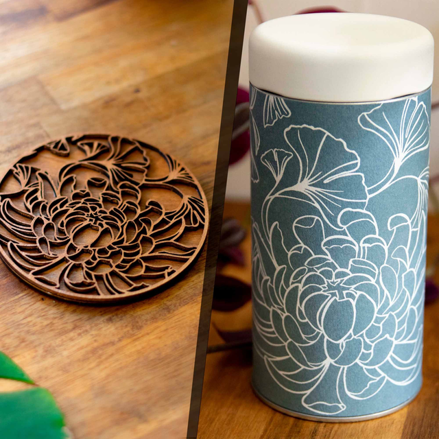 Pack complet dragon - Tasse, sous tasse + boîte à thé