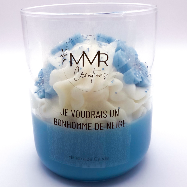 « Je voudrais un bonhomme de neige » - Bougie artisanale parfumée