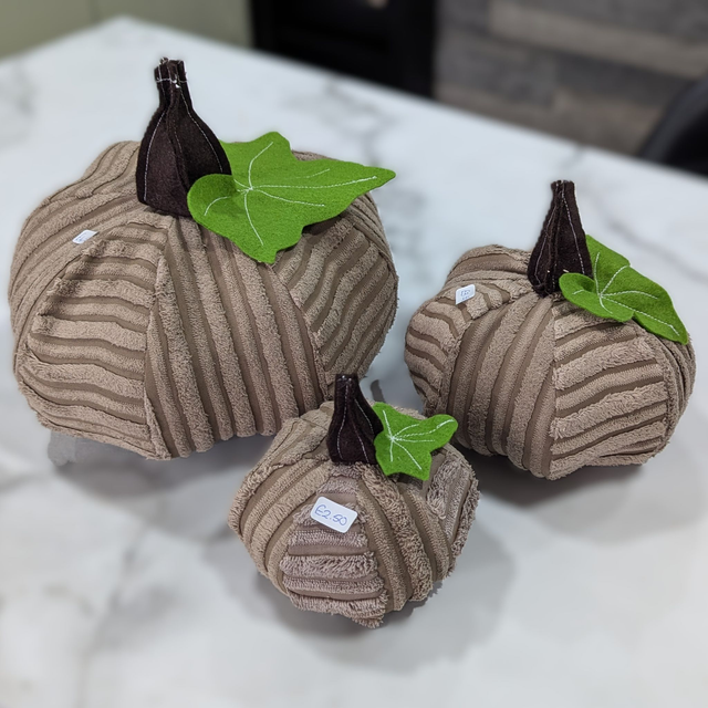 Up-cycled Pumpkins Halloween Decorations 3pcs Set
