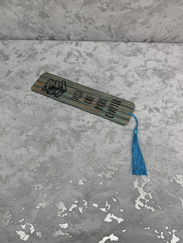 Just one more chapter metal bookmark  
