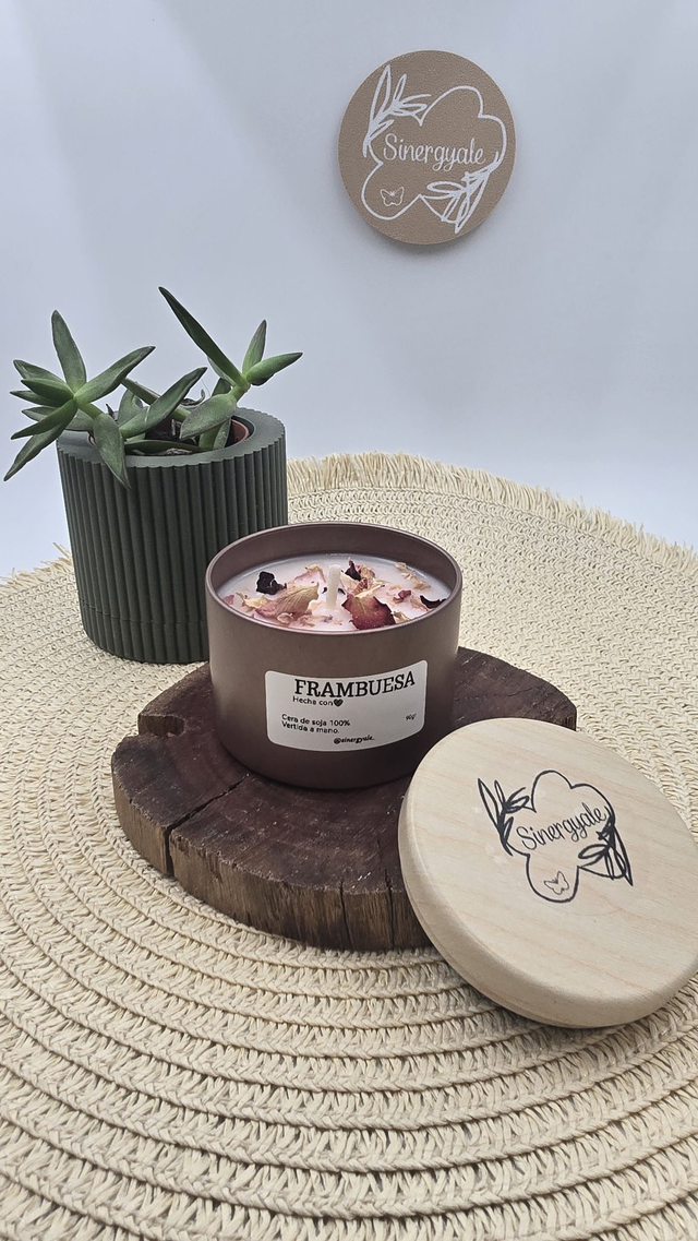 Vela en lata - Frambuesa