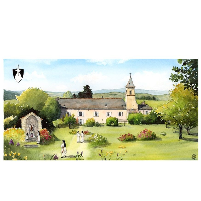 Portrait de maison personnalisé à l'aquarelle