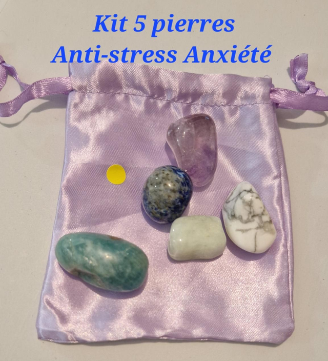 Kit 5 pierres Anti-stress Anxiété 