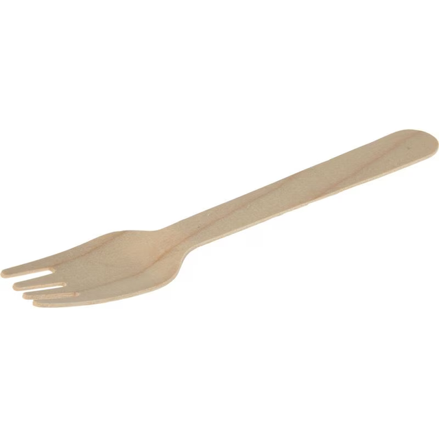 40 fourchettes bois compostable 16cm