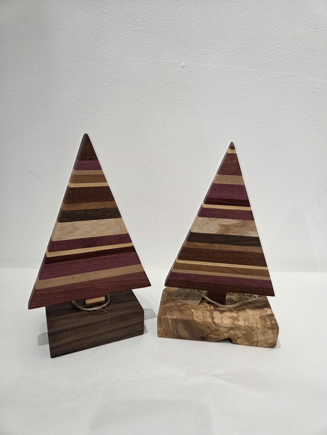 Mixed Hardwood Freestanding Wooden Christmas Tree - AH-018