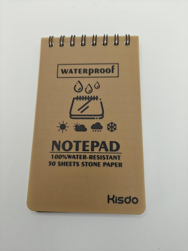 Waterproof notebook 