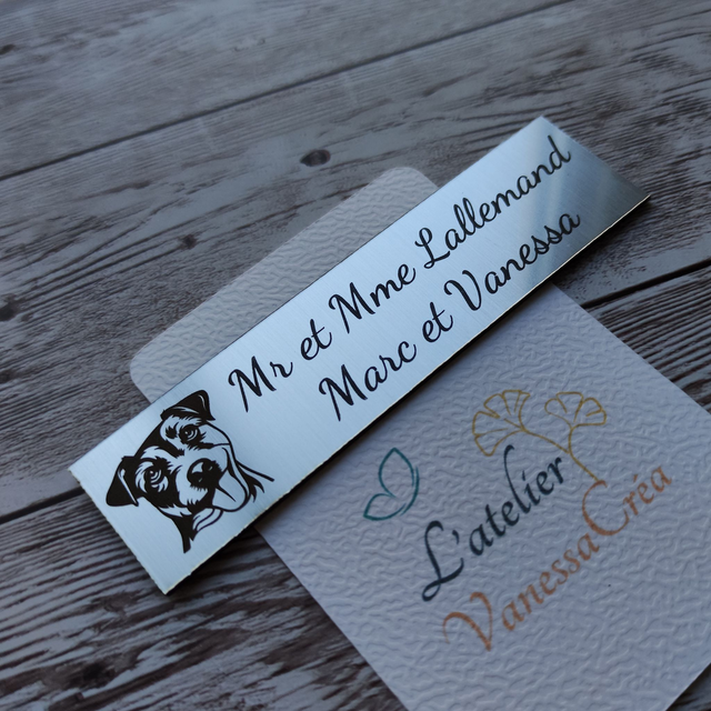 Plaque boite aux lettres 2.5 / 9 cm