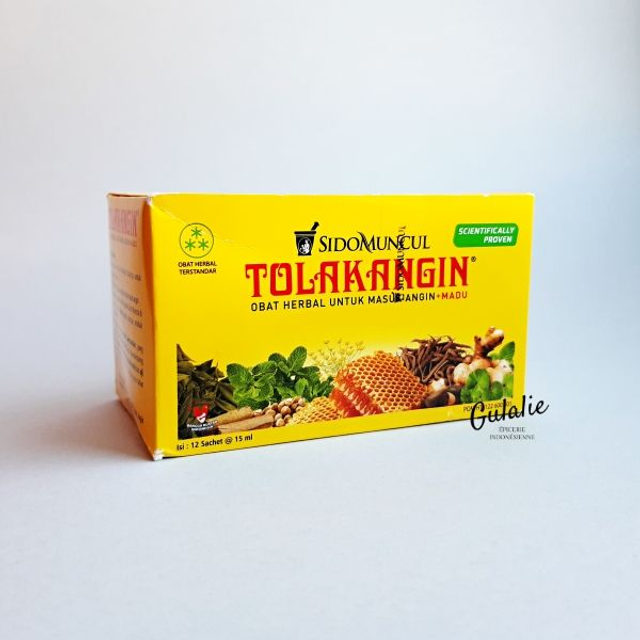 SIDOMUNCUL Tolak Angin 12x - Sirop de mélanges d’herbes