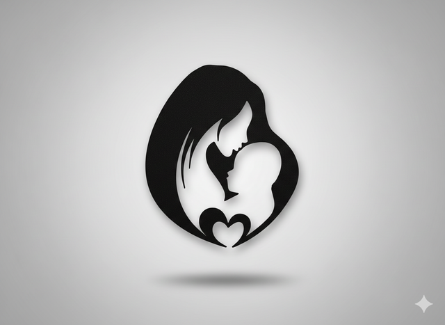 Décoration Murale Silhouette Mère & Enfant