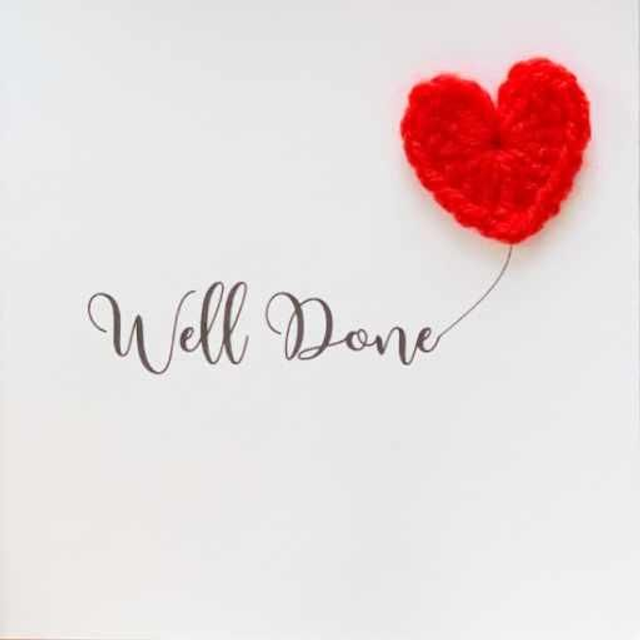 Well Done Knitted Heart