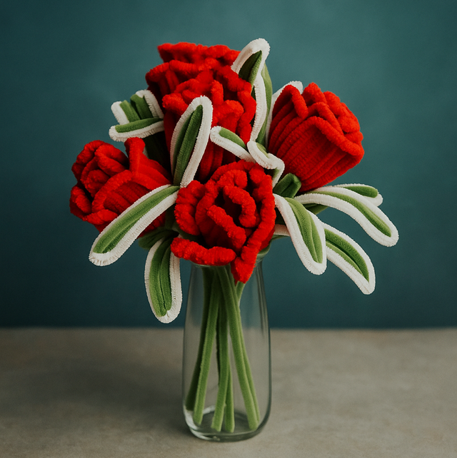 Bouquet love ( vase compris ) 