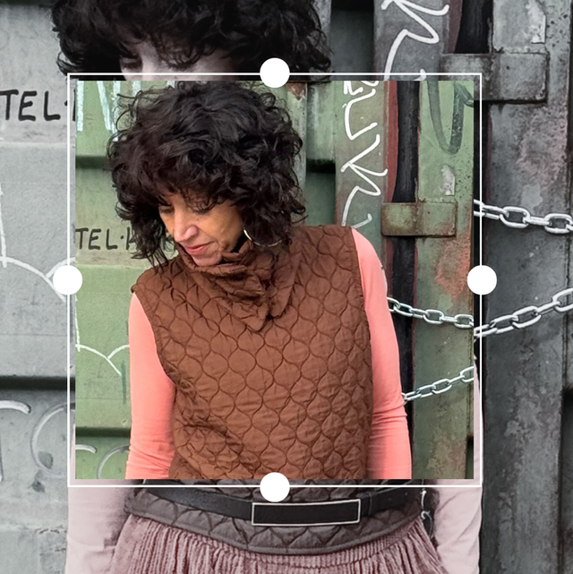 Pullunder aus Stepp-Stoff 