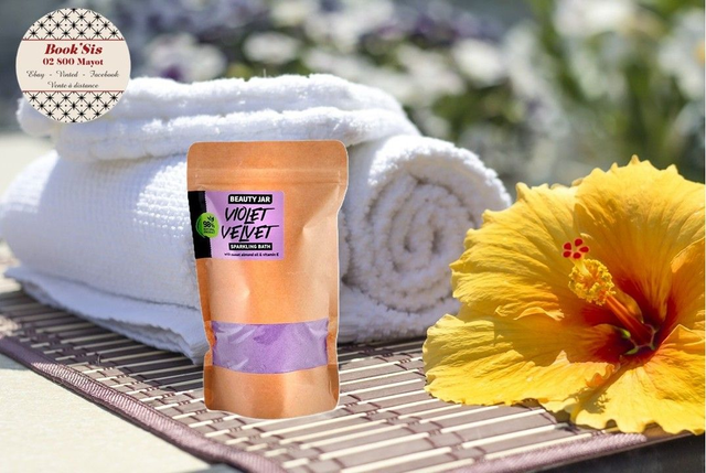 Beauty Jar " Poudres de bain scintillante Velours violet "