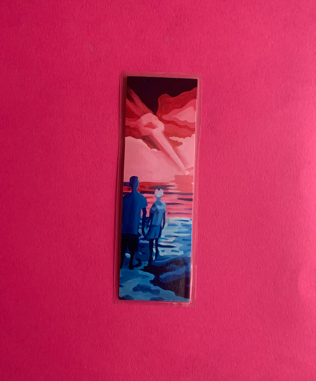Marque page imprimé et plastifié - tirage d'oeuvre "Après la pluie, n°8"