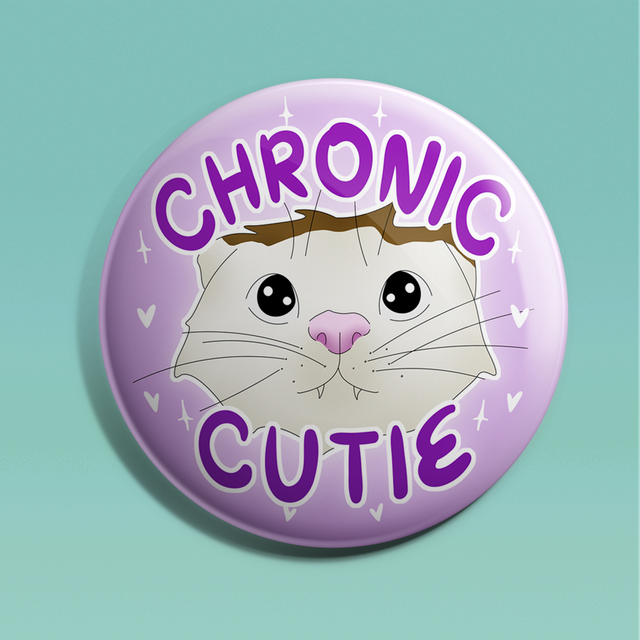 Chronic Cutie Cat Badge