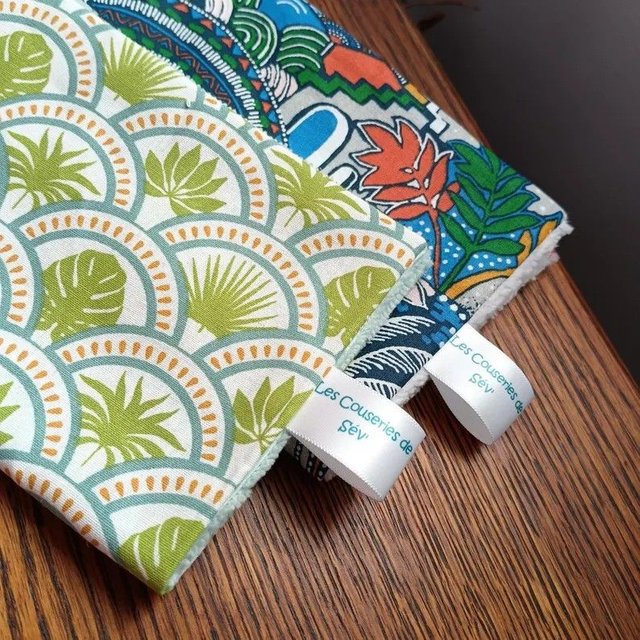 Serviette visage douce en éponge de bambou – Fait main en Vendée – Zéro déchet – Artisanat français