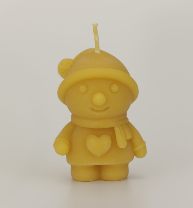 Snowman Candle