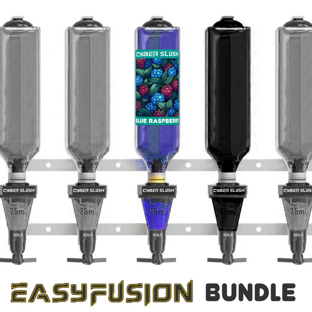 CyberSlush EasyFusion Blue Raspberry Refill Bundle