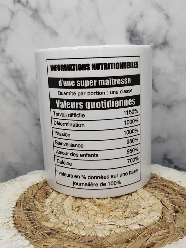 Pot à crayons " maître(sse)" 