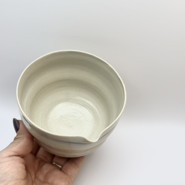 Bol à Matcha Ciel Rose Terre Mêlée | Bol en Céramique Fait Main | Idée Cadeau Amateur de Thé