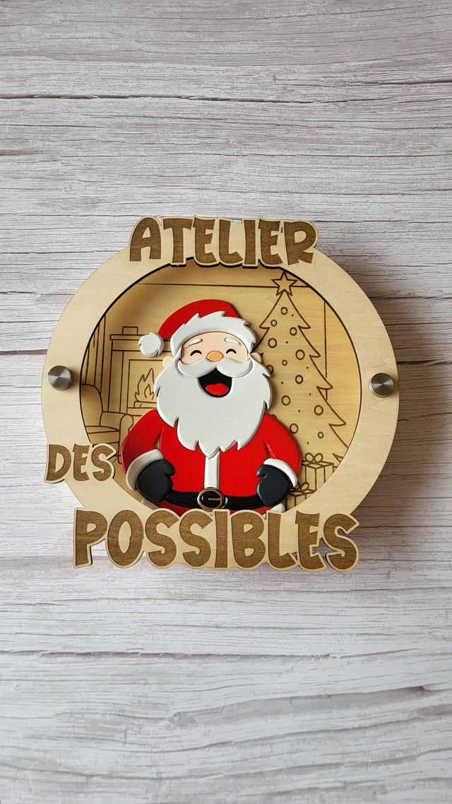 MESSAGE CRÉACTIF - Kit -PÈRE NOËL JOYEUX