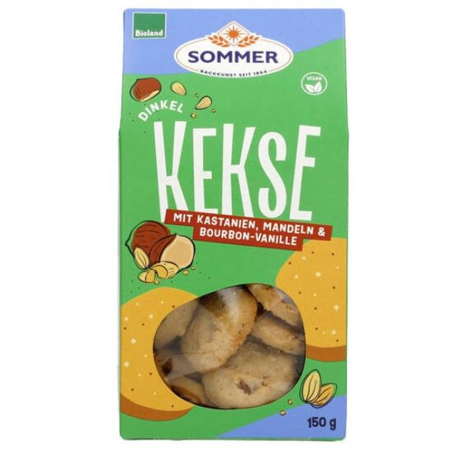 Sommer Dinkel Kastanien-Mandelplätzchen 150g Packung