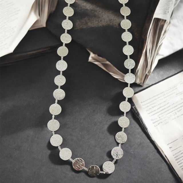 ~Γυναικείο κολιέ με λυρες σε ασημί χρώμα ✨