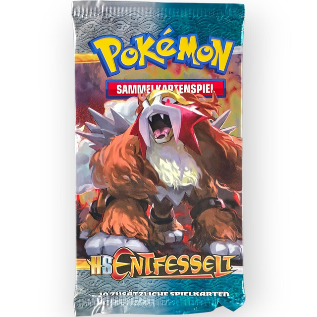 Pokémon HGSS Entfesselt Booster – Entei Artwork – Deutsch