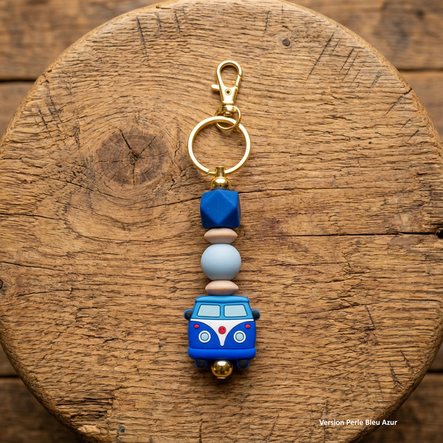  Porte-clé Van Bleu “Road Trip”