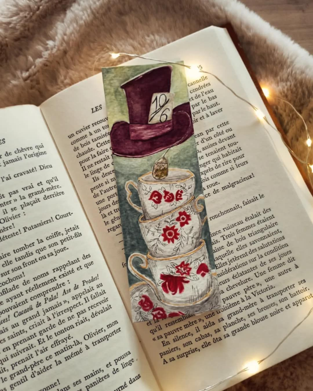 Marque page - Chapelier Fou