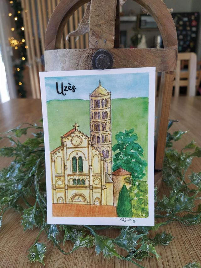 Carte "Uzès", 10 x 15 cm