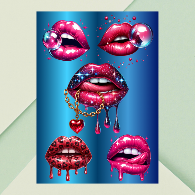 Lèvres Bubble Glam — Fun Pop &amp; Charme Sauvage