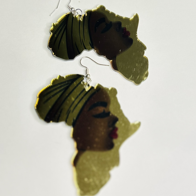 Oorbellen Mirror Africa