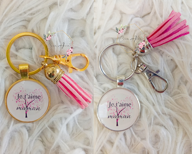 Porte-clé "JE T'AIME MAMAN"