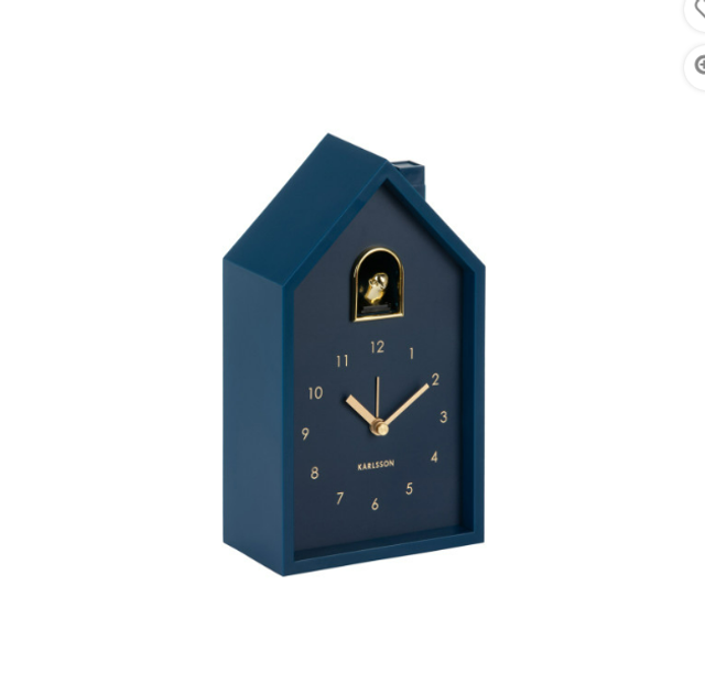 Alarm Clock Modern Cuckoo DARK BLUE