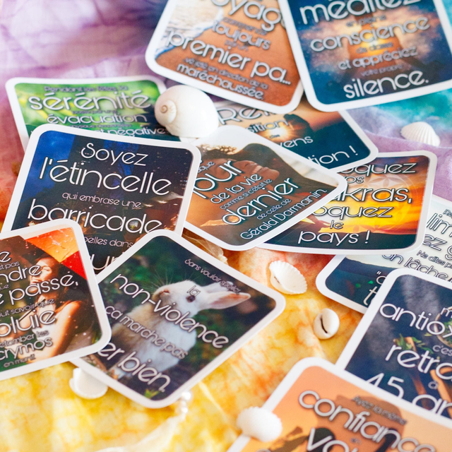 Namaste Grands Morts × Vénus en Filet ❧ Stickers (pack complet)