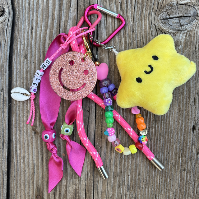 Grigri de Sac Big Smiley rose SMILE