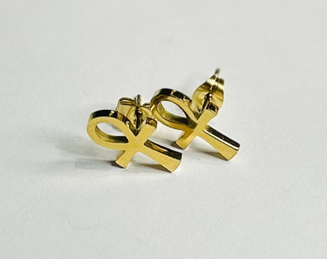 Oorbellen Ankh double