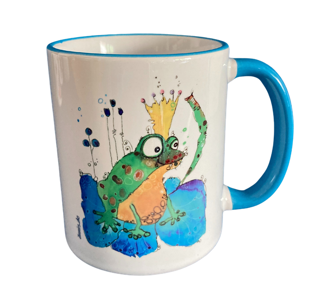 Keramiktasse "Froschkönig"