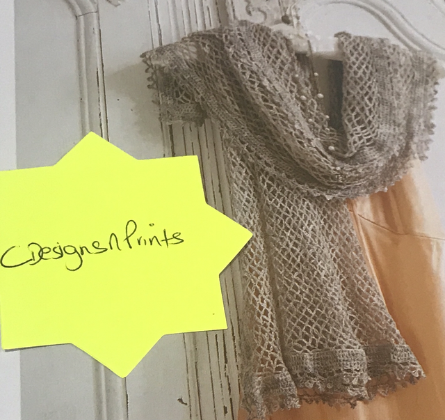 Summer Evening Shawl - Crochet Pattern - CRD31