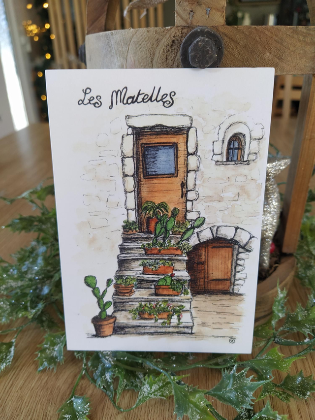 Carte "Les Matelles", 10x15cm