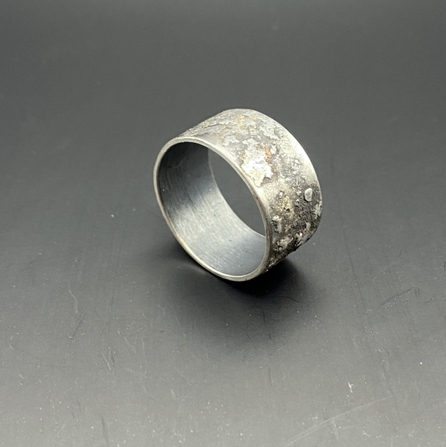 Anneau Selfish Men « Lune » en argent massif