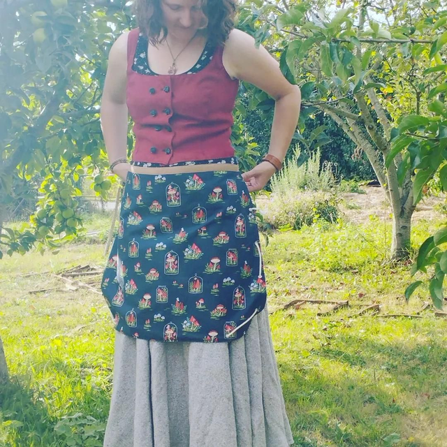 Tablier de récolte modèle champignons 