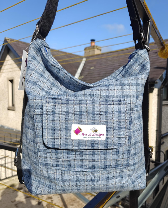 Yorkshire Tweed Pennine Hobo tote backpack 