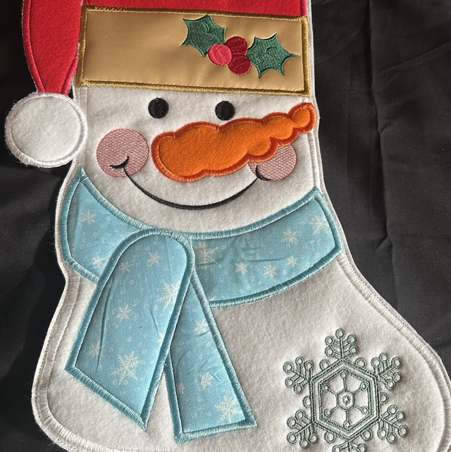 Snowman Christmas Stocking