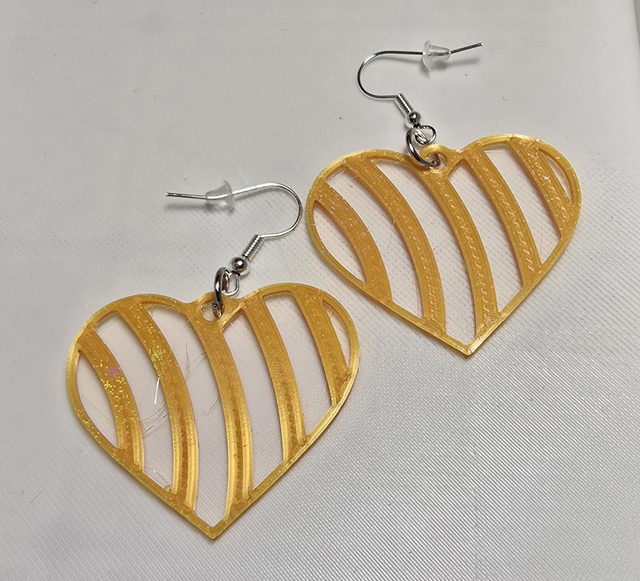 Boucles d'oreilles Cœur en Or