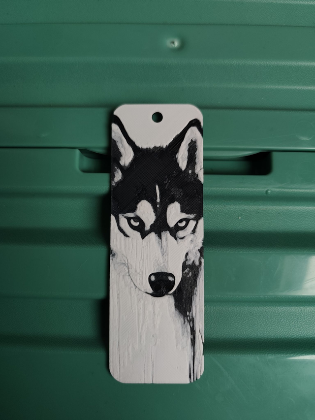 Husky (Marque Pages) (Noir & Blanc)