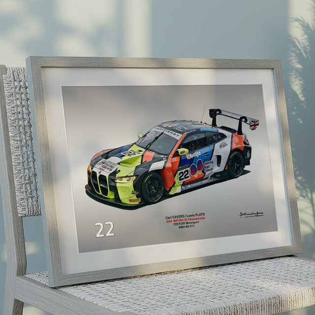 C240902 BMW M4 GT3 British GT 24 CenturyMotorsport #22