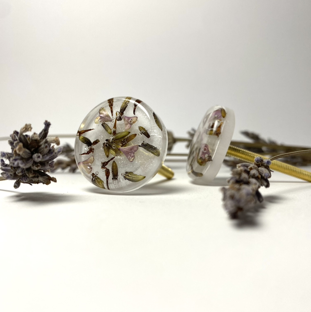 Boutons de meuble lavande 