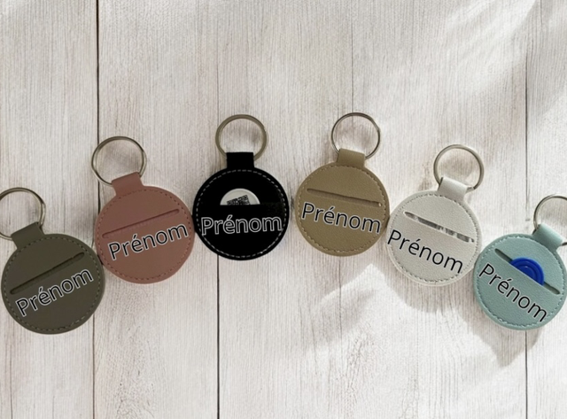 Porte-clés Jeton de Caddie similicuir personnalisable